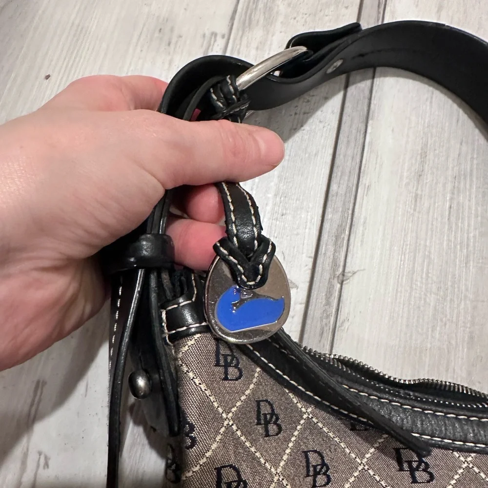 Dooney & Bourke Signature Monogram Hobo Shoulder Bag - Picture 4 of 17